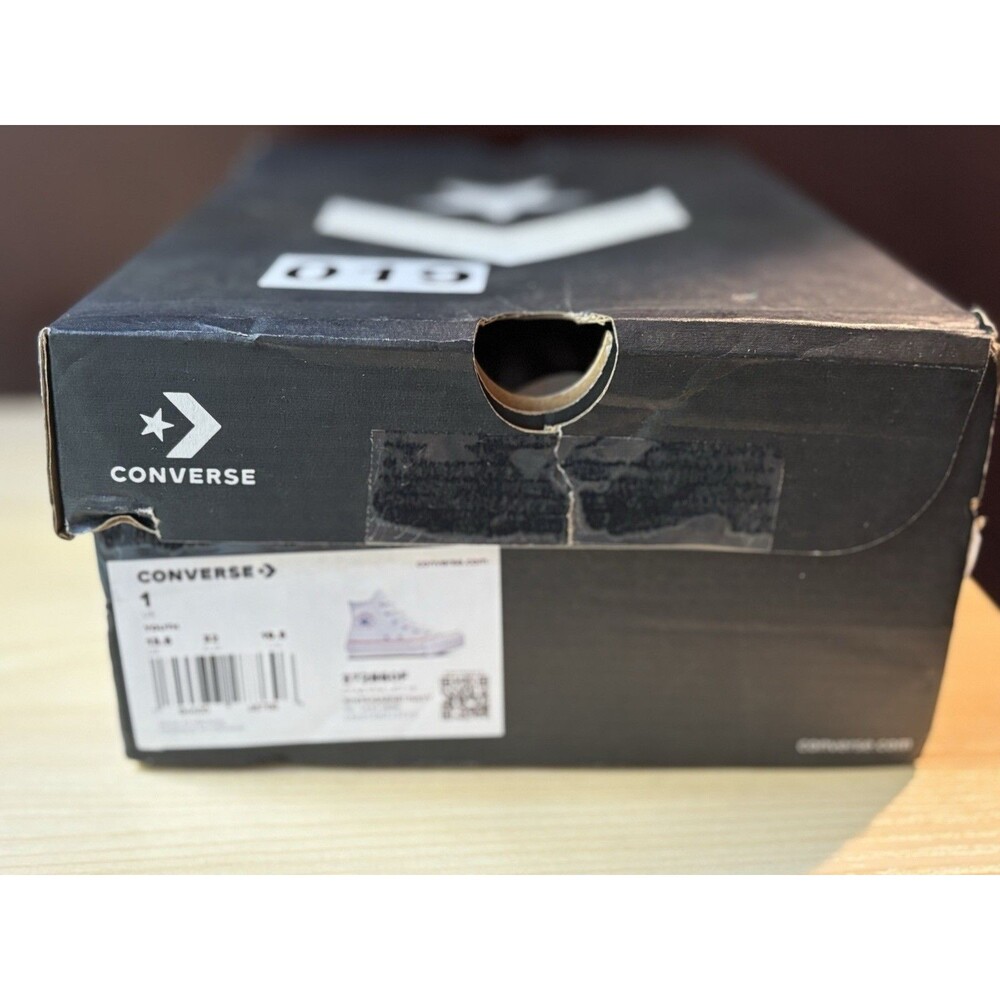 New Converse White Chuck Taylor All Star EVA Platform Youth Size 1 Retail $55 - Picture 8 of 16